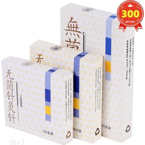 0.18mm/0.22mm/0.3mm/0.4mm Acupuncture Needles Disposable Sterile Acupuncture Point Acupressure ZhenJiu Needle 3x100pcs/box