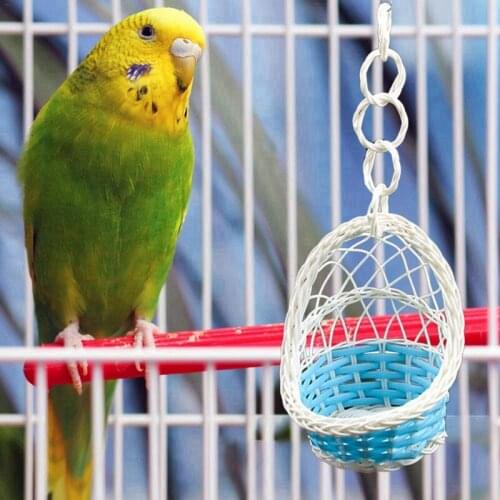 Parrots Bird Toys Natural Wooden Colorful Toys Chew Bite Hanging Cage Balls Garden Ornament Chew Swing Toys Bird Accessories
