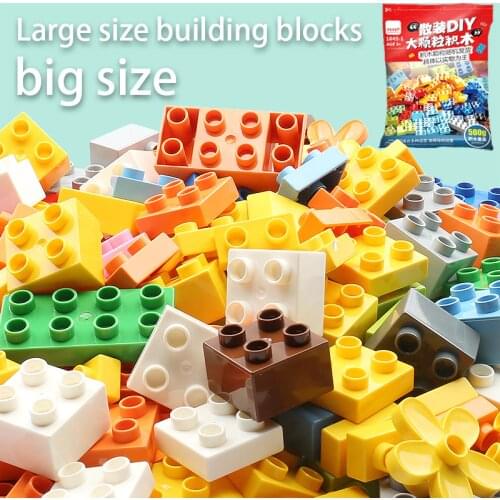 100~400Pcs doupls house robot figures and plate track bricks compatible doupls blocks set