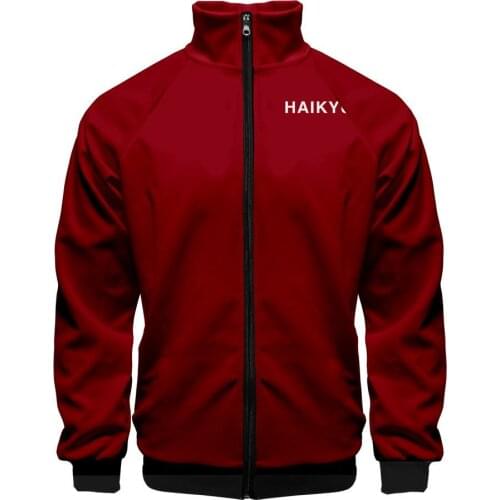 Anime Haikyuu Cosplay Costumes Hinata Shoyo Cosplay Haikyuu 3d Print Thin Zipper Jackets Coats Sweatshirts Costume For Men CS320