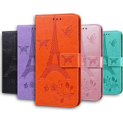 Tower Butterfly Wallet Phone Case For Galaxy A01 A11 A21 A31 A41 A51 A71 A10 A20s A30s A50s A70s A80 A90 Leather Flip Case Funda