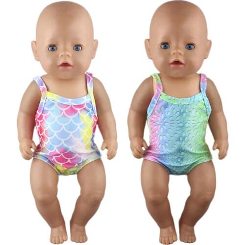 2021 New lovely Fashion Bikini clothes Fit For 43 cm Baby Doll 17inch Reborn Doll Accessories