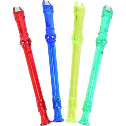 8 Hole Soprano Flute with Cleaning Stick Musical Instrument for Kids Beginners