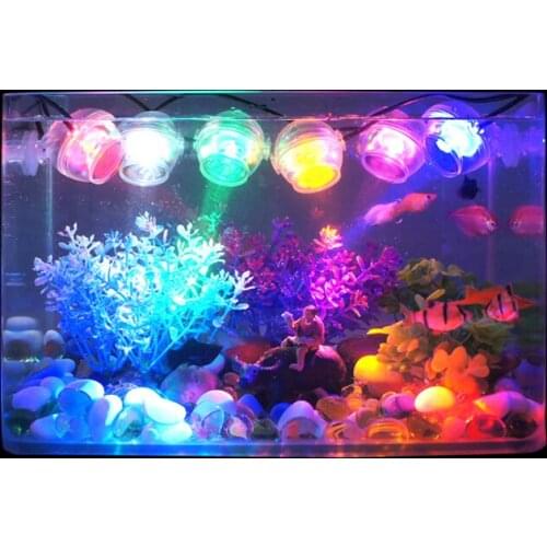 Indoor LED Underwater Lamp Waterproof LED Aquarium Light for Coral Reef Fish Tank Submersible Aquarium Light Spot Lamp In Water