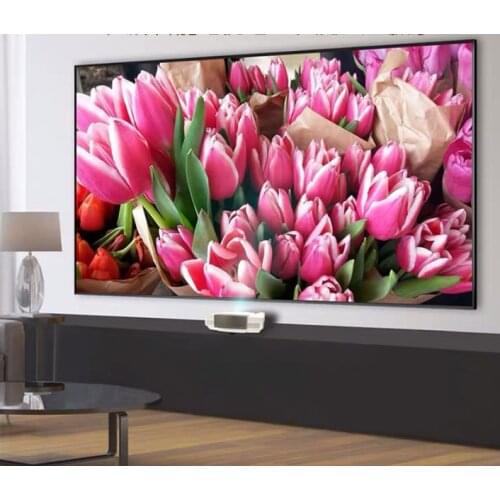 100 inch TV French German Spanish English Portuguese Russian wifi KTV TV Android 7.1 RAM 1.5G ROM 8G t2 led TV television