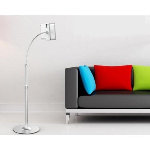 Universal Aluminium Alloy Stand with Flexible Arms Adjustable Lazy Bracket Hands-free Tablet Mount Mobile Phone Holder QKC