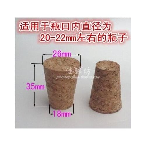 Packing material Cork bottle glass jar water bottles ceramic cap&stopper bubble wine stoppers 26mm*18mm*35mm