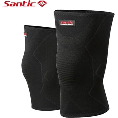 SANTIC Cycling Leg Warmers Knee Protector High Elasticity Bike Knee Guard Men Women Riding Hiking Climbing Sports Knee Sleeve
