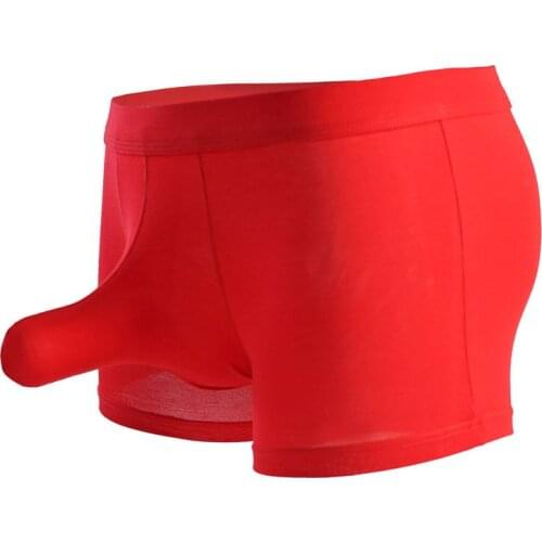 Fun Sexy mens underwear modal youth sexy boxer shorts elephant long nose boxer scrotum support pants fashion underwear