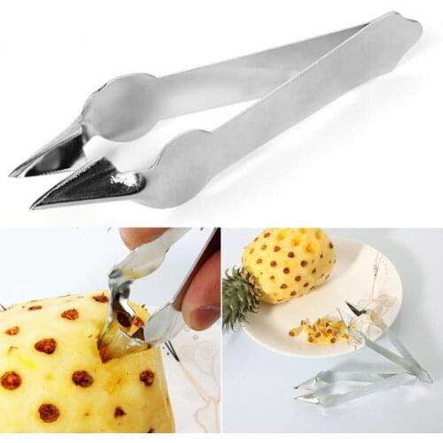 1 Pcs Arrival Practical Stainless Steel Cutter Pineapple Eye Peeler Pineapple Seed Remover Clip Home Household Kitchen Tools
