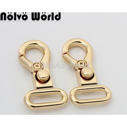 10-50pcs gold color 57*22mm 7/8'' inner new design round head snap hook for strap and purse connector bag accessories