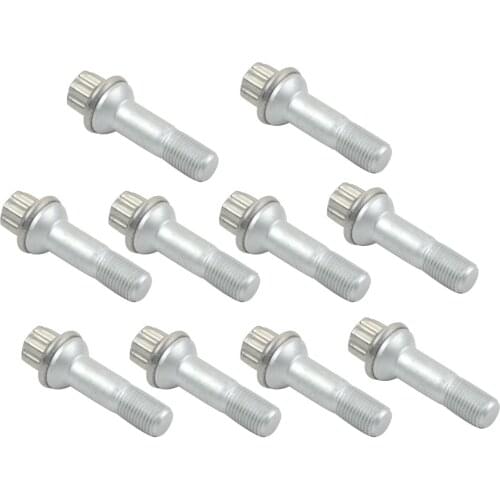 AP02 10* Wheel Lug Bolts Nut 0009907607 / 000 990 54 07 for Mercedes-Benz ML350 ML450 ML500 ML550 S450 S500 S550 2010-2014