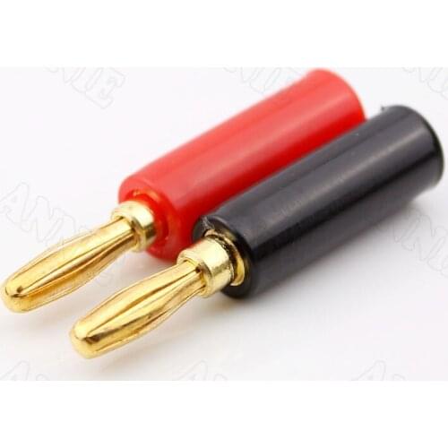 10pcs/lot Banana Horn Wire Socket For Budweiser Gold Plated High Quality Audiophile Speaker Plug Connector