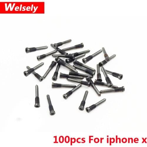 100pcs Welsely Torx 5 Point Star screw Replacement Pentacle Dock Bottom Connector Screw for iPhone X ten 10 Wholesale Accessorie