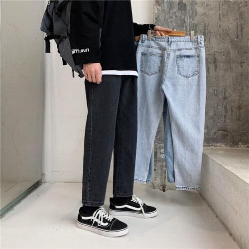 2020 Mens Black Casual Pants Stretch Slim Fit Cargo Pocket Skinny Jeans Fashionable Biker Denim Solid Color Trousers S-3XL