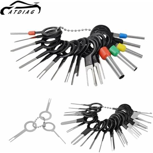 41 Pcs Automotive Plug Terminal Remove Tool Set Key Pin Car Electrical Wire Crimp Connector Extractor Kit Accessories