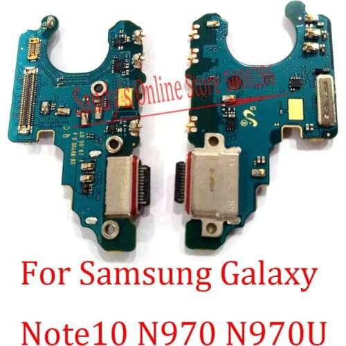 5 PCS Top Quality New For Samsung Galaxy Note10 Note 10 N970 N970U USB Charging Port Connector Board Dock Flex Cable Ribbon