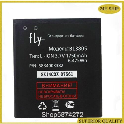 BL3805 Mobile CellPhone Battery with Track Number for Fly IQ4404 Spark IQ 4404 Accumulator Batterie
