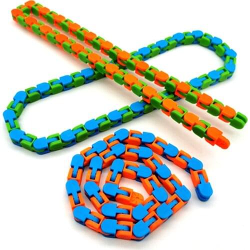 Chain Anti Stress Toys For Children Adult Bike Chain Fidget Spinner Bracelet Snake Puzzle Educational Fidget Toys Stress Relief