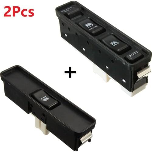 2PCS Car Electric Power Window Master Control Switch Left Right For Suzuki/Vitara 1992-1998 37990-60A00 & 37995-60A00