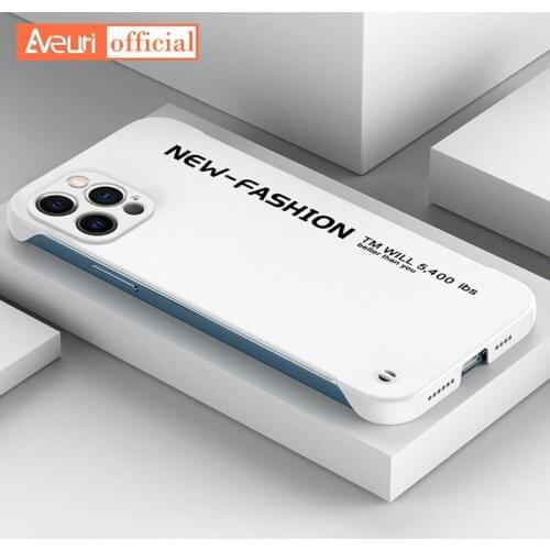 Frameless PC i Phone Case For iPhone 12 Pro Max Luxury Slim Thin Matte Protection Back Cover For iPhone 12 Mini 12 Pro Max Case