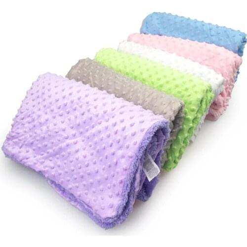 Baby Blanket for Newborn Kids Swaddle Winter Warm for Solid Soft Bedding Comfortable Muslin Baby Cotton Toddler Infant Clothing