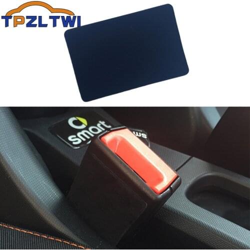 For Smart Fortwo Forfour 451 453 450 Crossblade City-Coupe Roadster Anti Noise Car Safety Belt Buckle Anti-collision Stickers