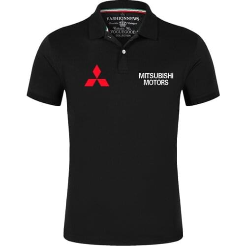 2021 Summer Mens Mitsubishi Car Logo Polo Customize Tshirts Unisex Print Hip Hop Sport Tops Shirts Cotton Fashion Short Sleeves