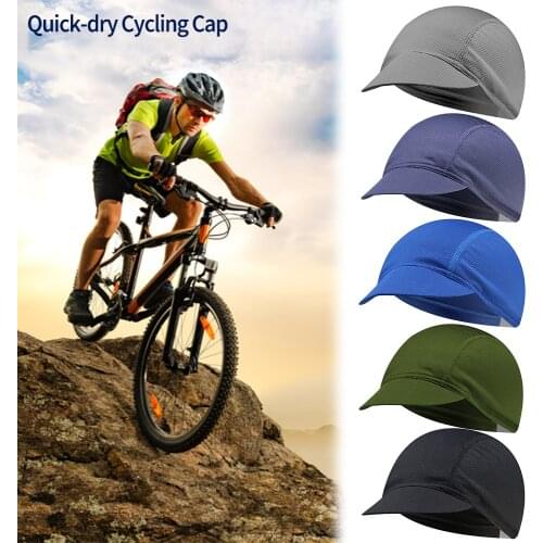 Riding Cycling Cap Protection Summer Elastic Hat Biking Solid Color Mesh Outdoor Sun Portable Dustproof Cycling Parts