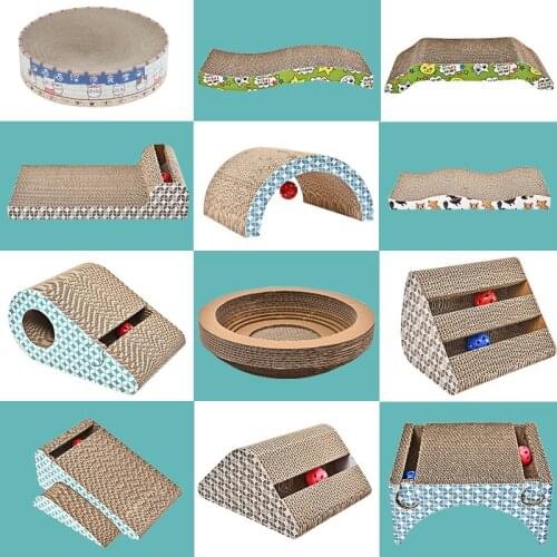 Cat Scratching Board Corrugated Paper Pet Supplies Cat Claw Board Grinding Claw Cat Scratching Board Nest Circular Vertical