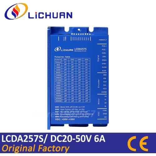 Lichuan 2phase closed loop stepper driver LCDA257S DC24-48V 6A
