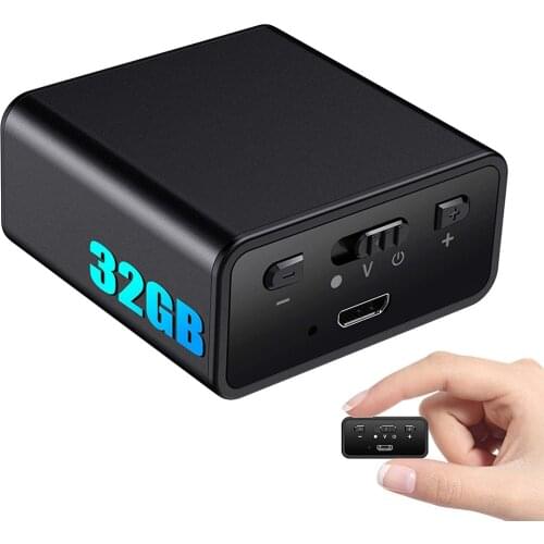 Q65 Mini Recording Device Rectangle Dictaphone Audio Sound Recorder with Playback Micro Voice Activated Recorder Voice Recorder