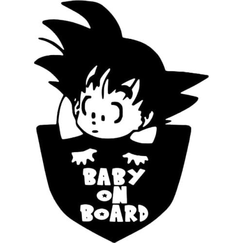 Cute Cartoon Baby on Board Car Sticker Decal Cool Window Vinyl Sticker Funny Stickers Family Cars Safety Sign,10cm*14cm