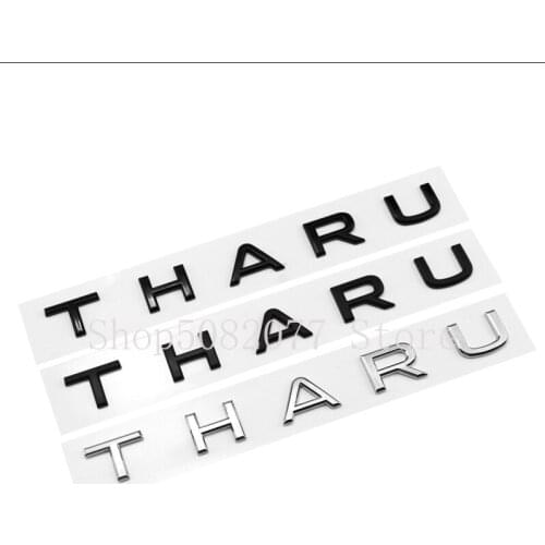2021 New Letters Emblem Badge for VW THARU Car Middle Trunk Sticker Nameplate Logo Accessory for Volkswagen Glossy Matte Black