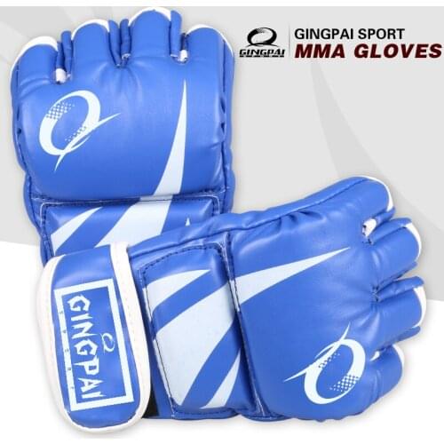 New MMA Boxing Gloves High-Grade Muay Thai Men Red PU For Adult Sanda Training Gloves Free Shipping luvas boxeo Guantes