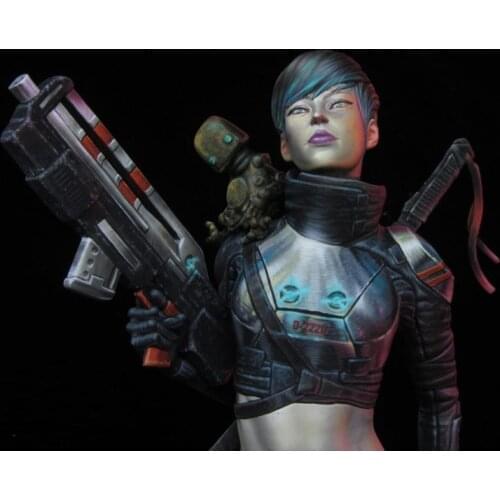 New Unassembled 1/10 modern girl fantasy woman bust Resin Figure Unpainted Model Kit