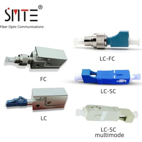 Optical power meter red pen FC-LC LC-SC fiber optic adapter single mode multimode attenuator flange conversion port