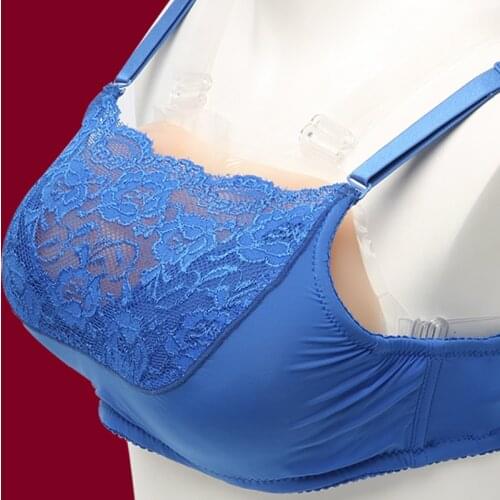 Silicone fake breast matching bra NEW Artificial Silicone Breast Forms Bra Crossdresser Style Boobs Brassiere peito de