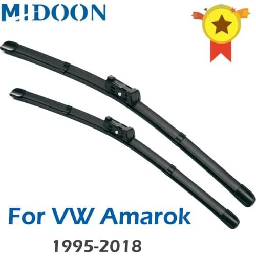 MIDOON Wiper Blades for Volkswagen Amarok Fit Hook / Push Button Arms 2010 2011 2012 2013 2014 2015 2016