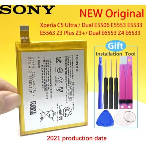 Sony Xperia C5 Ultra / Dual E5506 E5553 E5533 E5563 Z3 Plus Z3+/ Dual E6553 Z4 E6533 100% Original LIS1579ERPC 2930mAh BATTERY