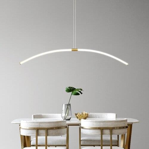 Modern led pendant lights modern design for living room bedroom study hanging lamp Gold color Restaurant kitchen pendant lamp