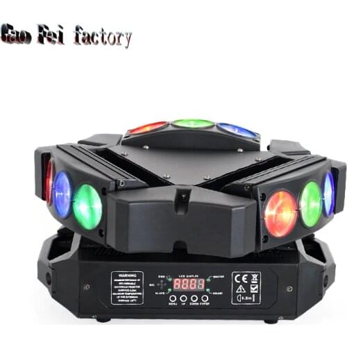 Moving Head Light Mini Led Spider Light 9X12W Rgbw 4In1 By Dmx Control Beam Effect For Moving Head Stage Light