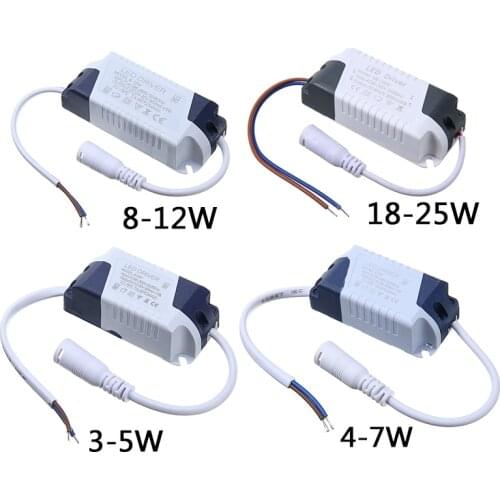 LED 300mA Driver 85-265V Light Transformer Constant Current Power Supply Adapter for Led Lamps Strip 3W-25W
