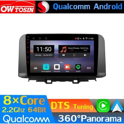 Qualcomm 8Core Android Car Multimedia For Hyundai Kona Kauai 2017-2020 360 Panoramic Radio GPS CarPlay Head Unit Optical HDMI 4G