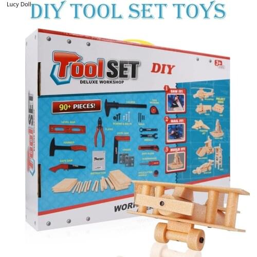 Stem Toys Kids Toolbox Kit Educational Toys Simulation Repair Tools Hammer Plastic Game Learning Engineering Puzzle Toys Gifts