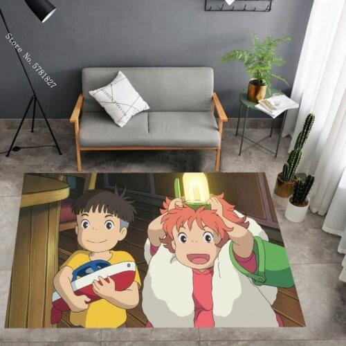 Goldfish On The Cliff Carpet 3D Print Japan Animation Rug Entrance Outdoor Floor Carpet For Living Room Baby Play Floor Rug