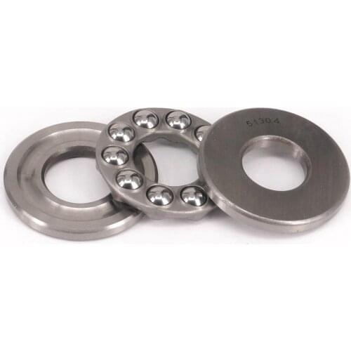 1)51304 20x47x18mm Axial Ball Thrust Bearing Set(2 Steel Races + 1 Cage)AEBC-1