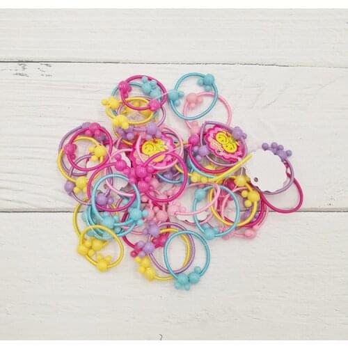 Glittery Sweet 1 pcs Baby Elastic Hair Bands Rope Cute Cartoon Hair Holders Rubber Bands Baby Girl Headwear Hair Accessories