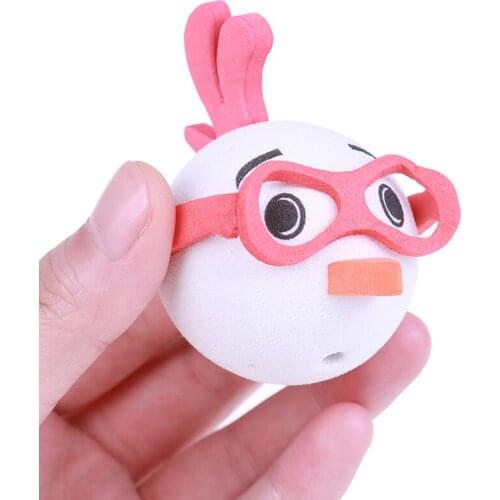 1Pc Glasses Chickens Car Antenna Pen Topper Aerial Eva Ball Decor Toy