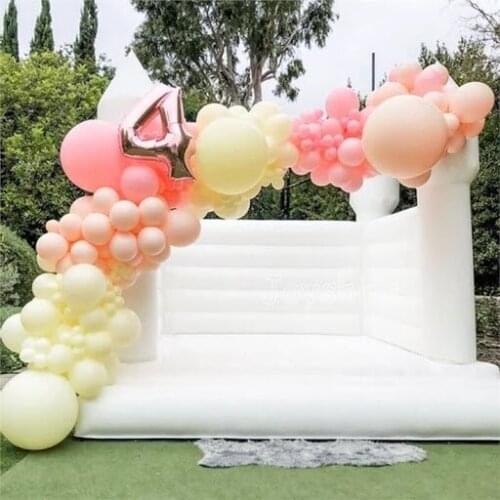 12x12ft 2021 new hot sale Wedding decoration white inflatable bounce house jumping bouncy castle